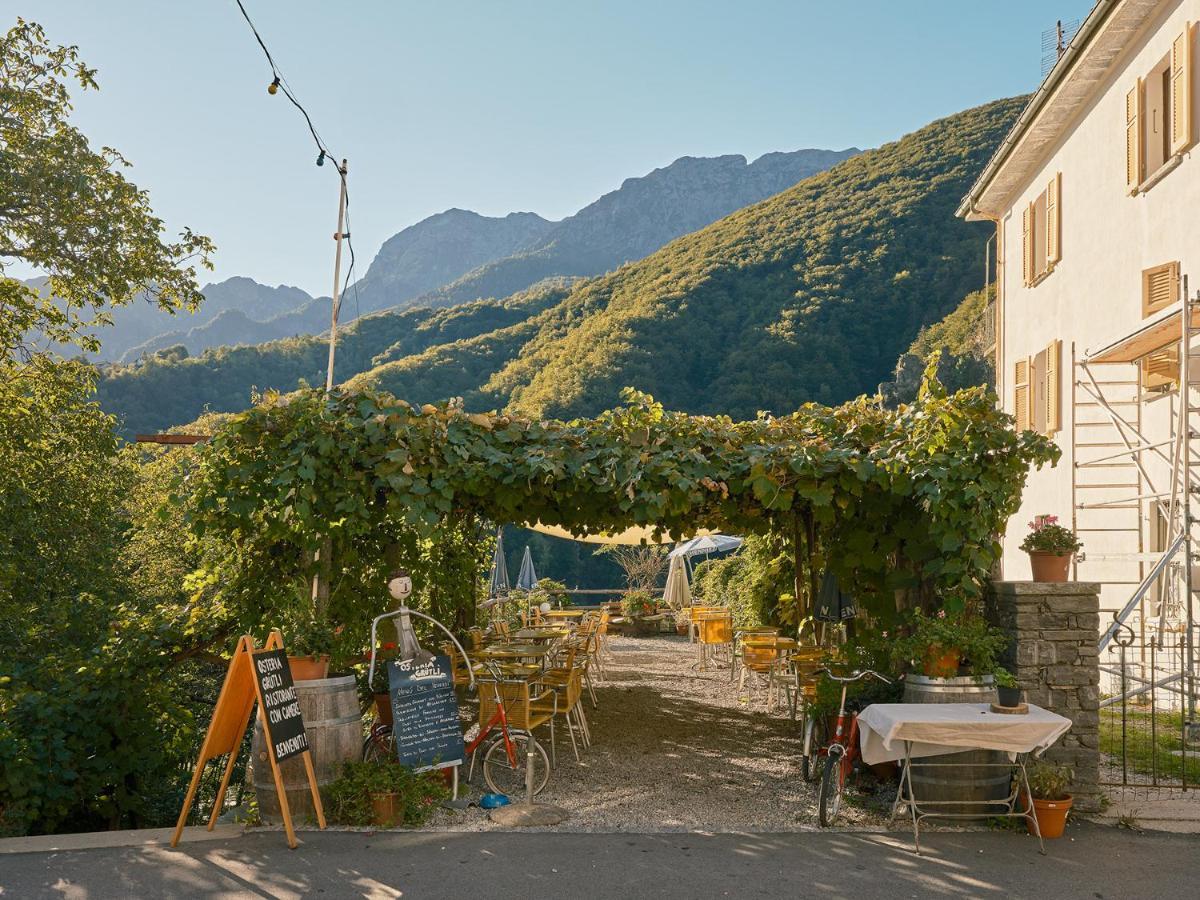 Osteria Gruetli Con Alloggio Borgnone Exteriör bild
